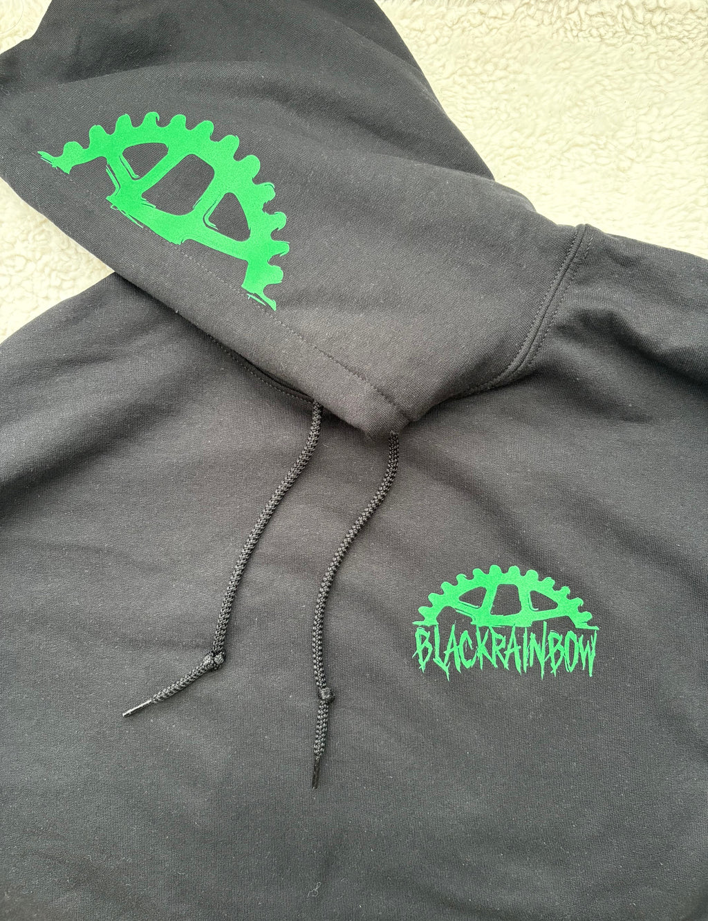 Black Rainbow Half Sprocket Hoodie