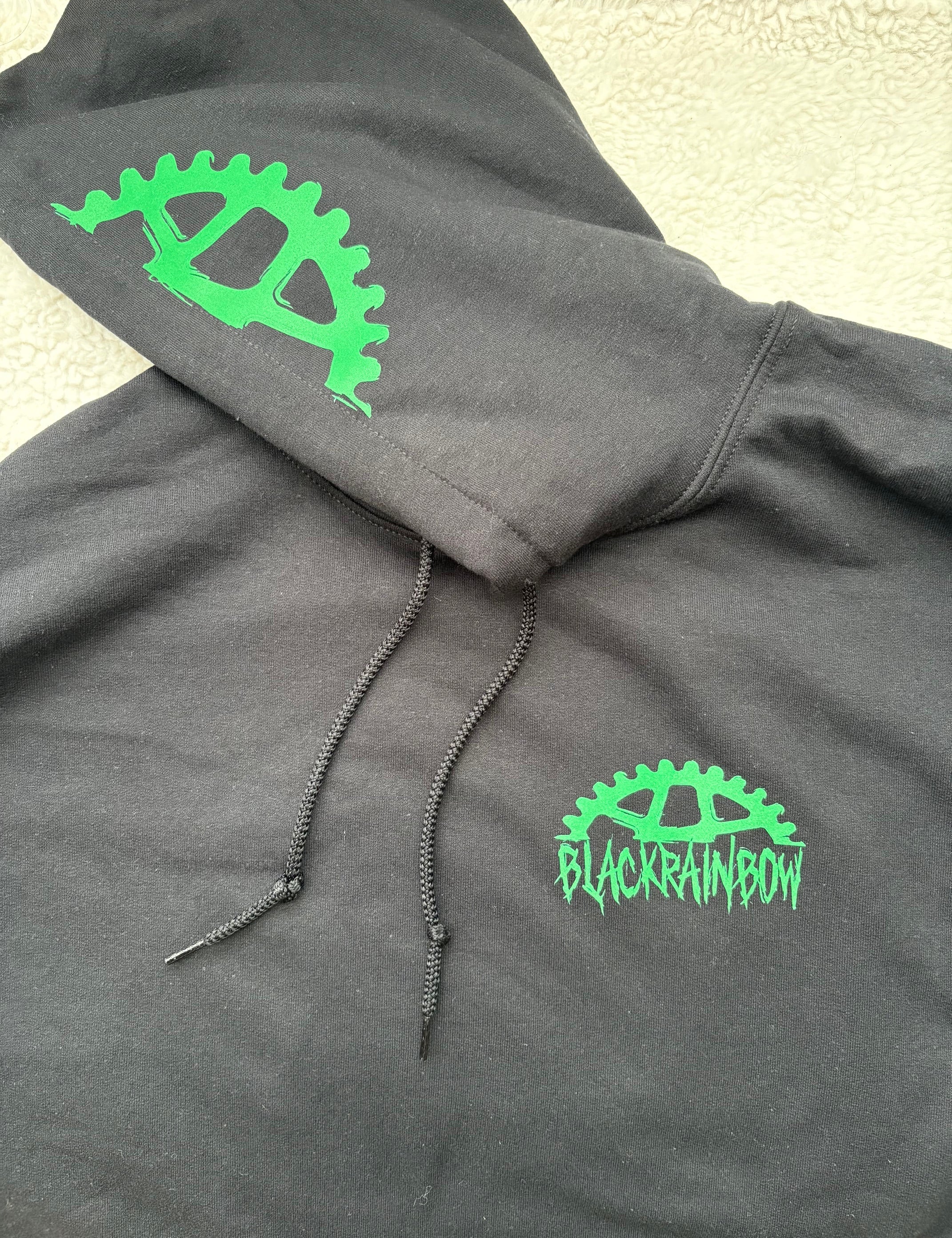 Black Rainbow Half Sprocket Hoodie
