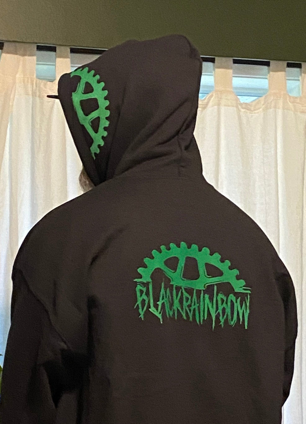 Black Rainbow Half Sprocket Hoodie