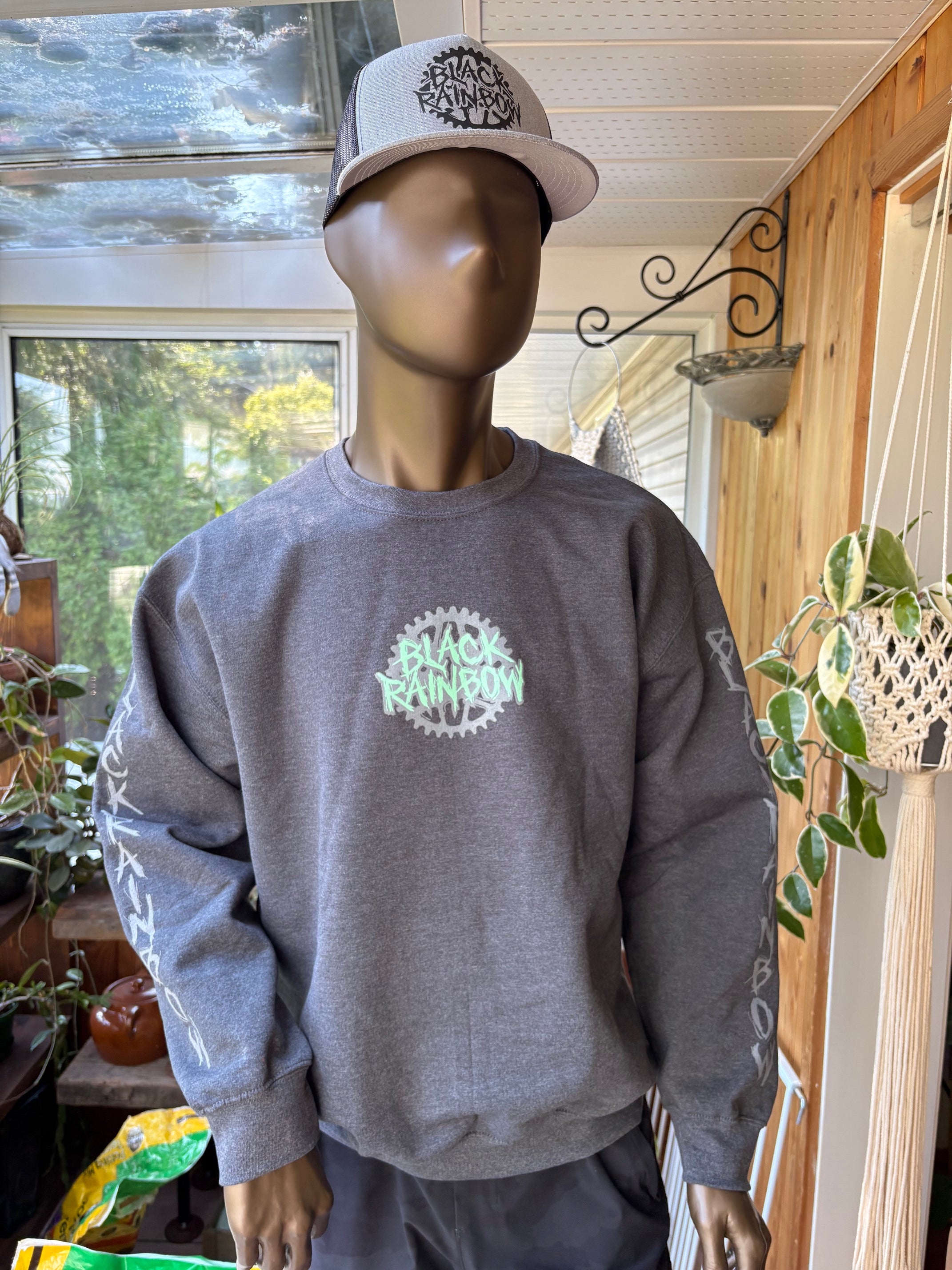Crew Neck Sweat shirts - TEAL COLLECTION  - Front / Back and Sleeve design