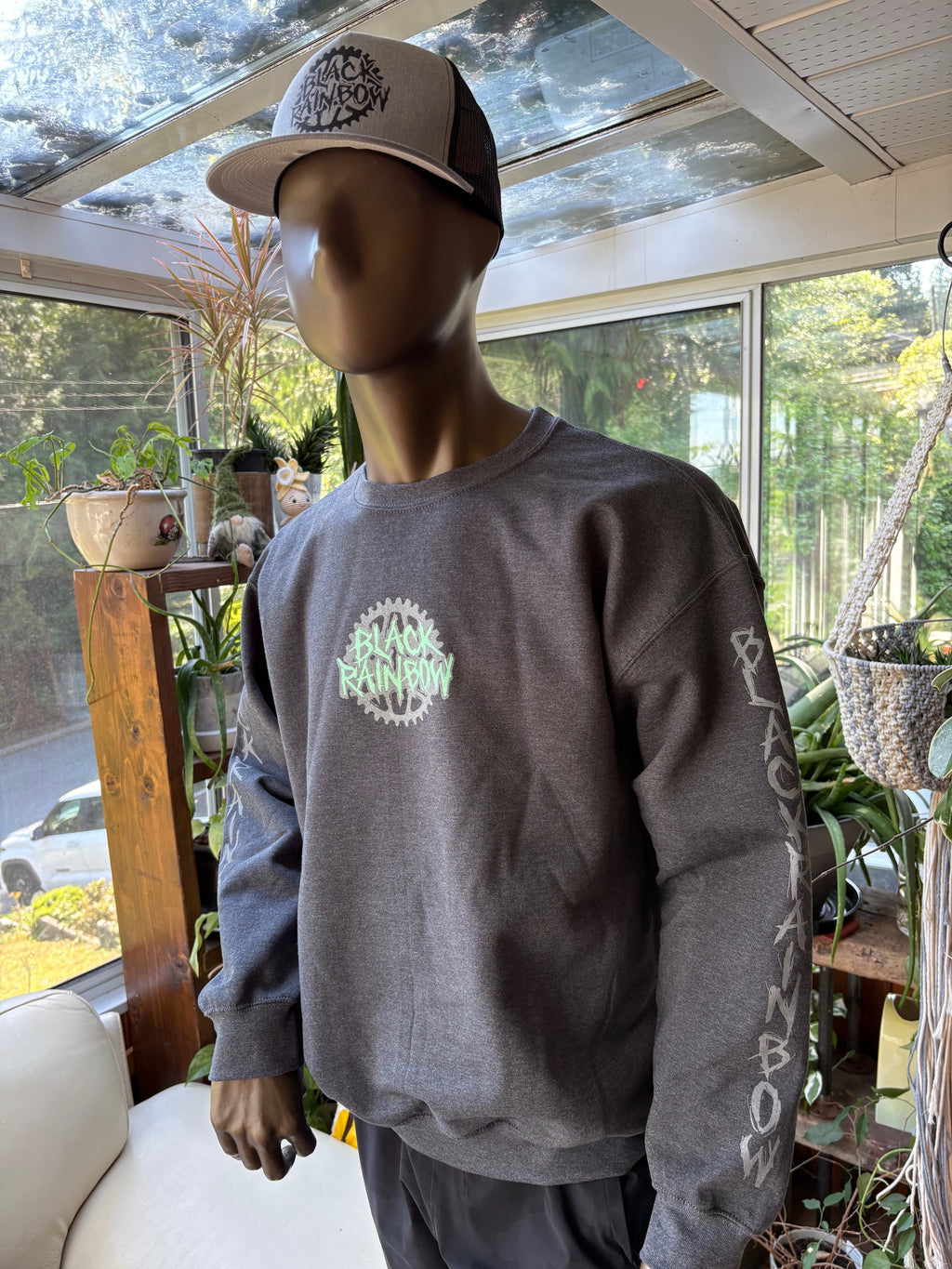 Crew Neck Sweat shirts - TEAL COLLECTION  - Front / Back and Sleeve design
