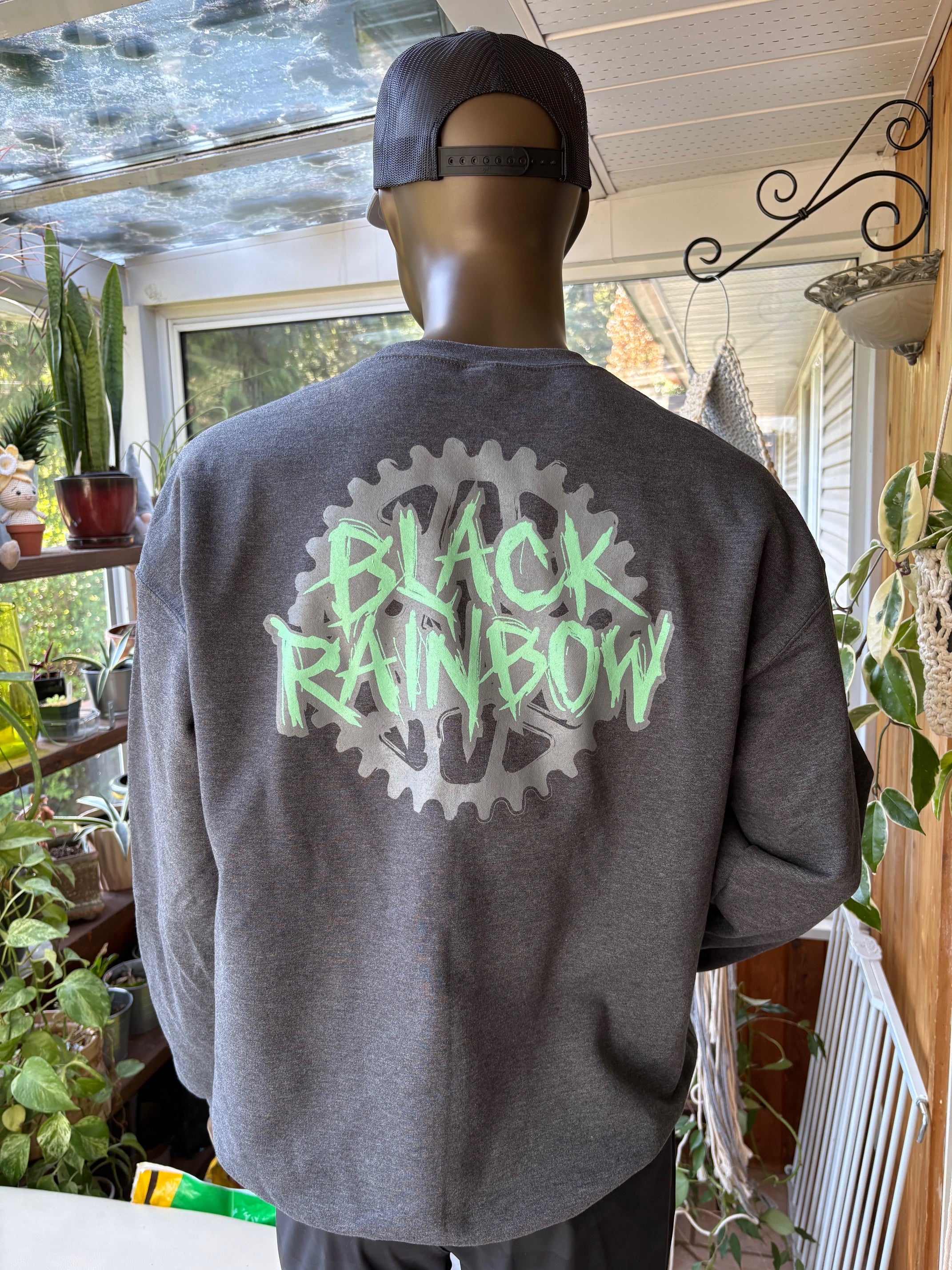 Crew Neck Sweatshirt  - TEAL COLLECTION - front/back and sleeve design