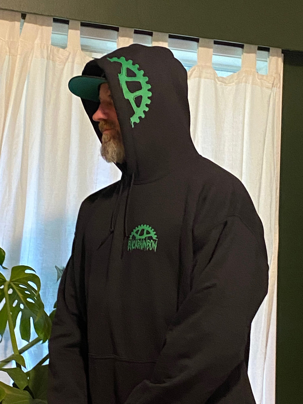 Black Rainbow Half Sprocket Hoodie