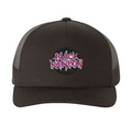 Black Rainbow Trucker Hat - snapback